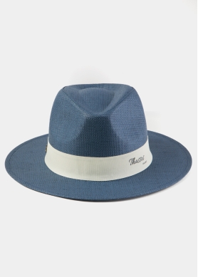 Navy Blue "Thassos" Panama Hat