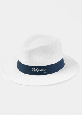 White "Zakynthos" Panama Hat