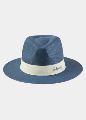 Navy Blue "Zakynthos" Panama Hat