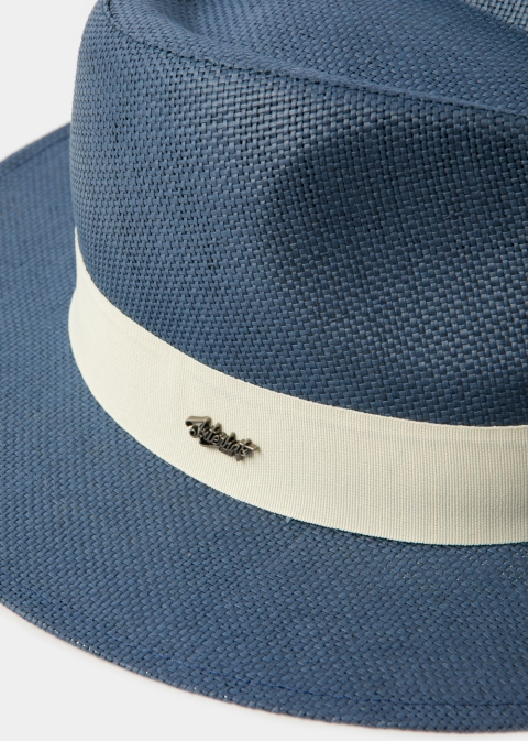 Navy Blue "Kefalonia" Panama Hat