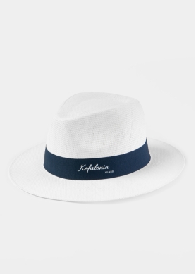 White "Kefalonia" Panama Hat