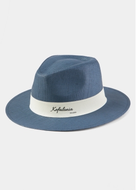 Navy Blue "Kefalonia" Panama Hat