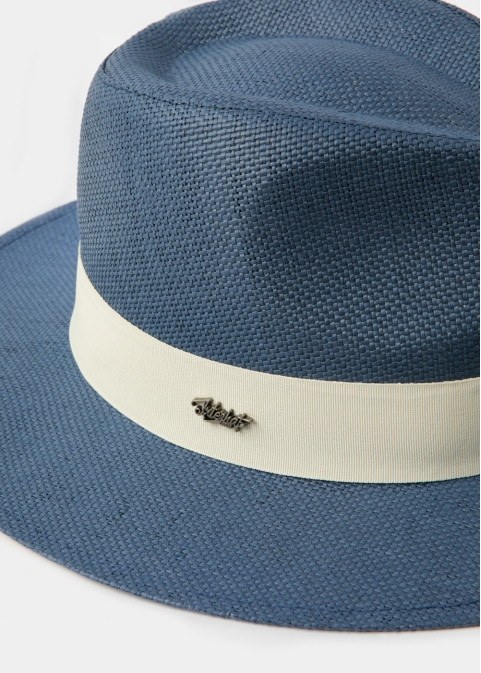 Navy Blue "Zakynthos" Panama Hat