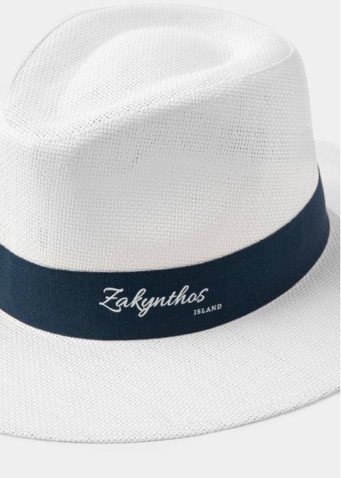 White "Zakynthos" Panama Hat