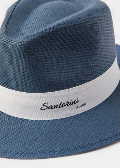 Navy Blue "Santorini" Panama Hat