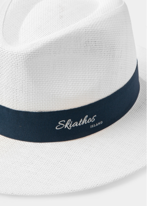 White "Skiathos" Panama Hat