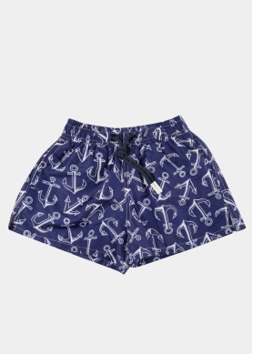 Blue Boys Swimwear w/ Anchors Pattern