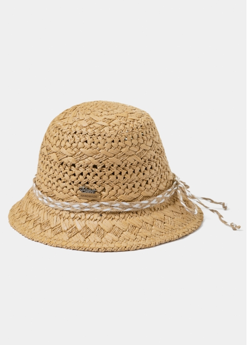 Brown Handmade Braided Hat