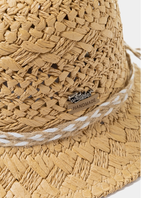 Brown Handmade Braided Hat