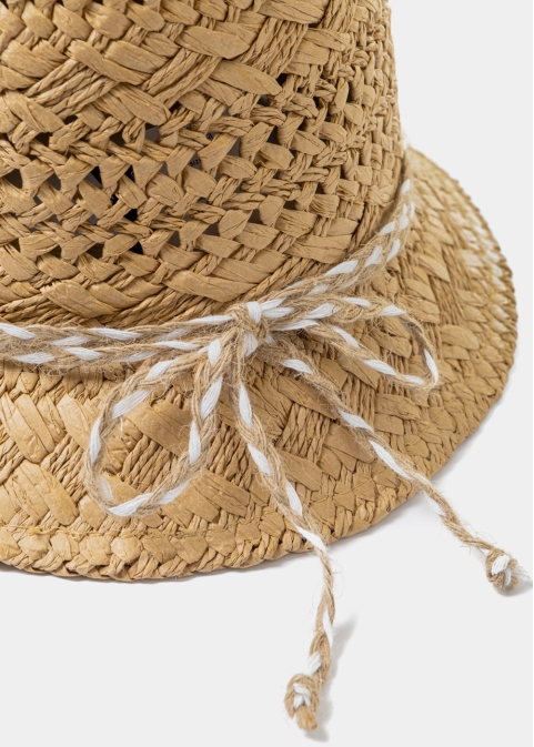 Brown Handmade Braided Hat