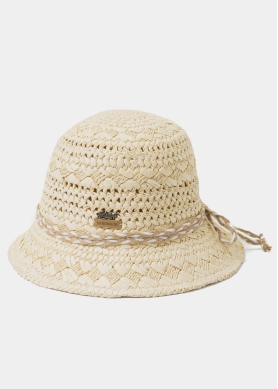 Beige Handmade Braided Hat