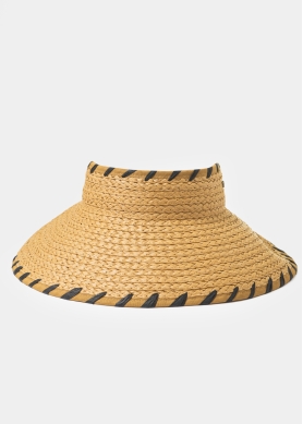 Brown Top Opened Straw Hat