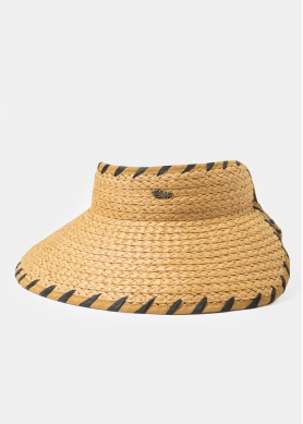 Brown Top Opened Straw Hat