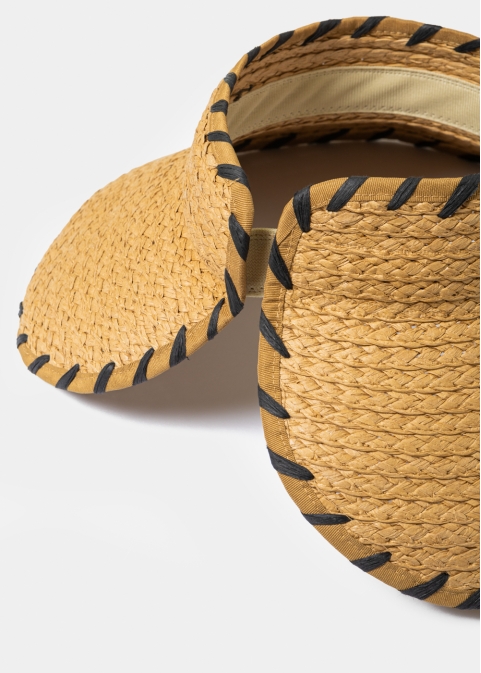 Brown Top Opened Straw Hat