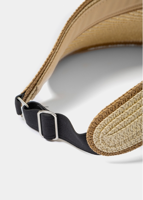 Beige Headband w/ Brown Outline