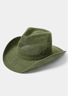 Green Knitted Cowboy Hat