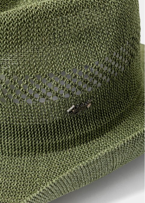 Green Knitted Cowboy Hat