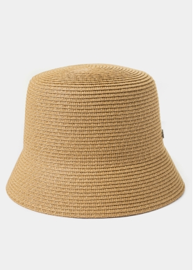 Brown Bucket Style Hat