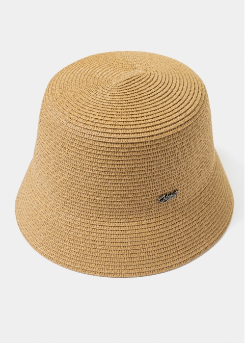 Brown Bucket Style Hat