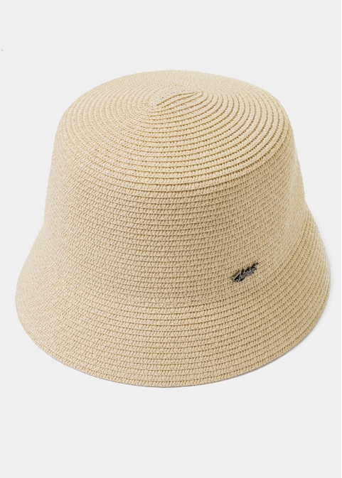 Beige Bucket Style Hat