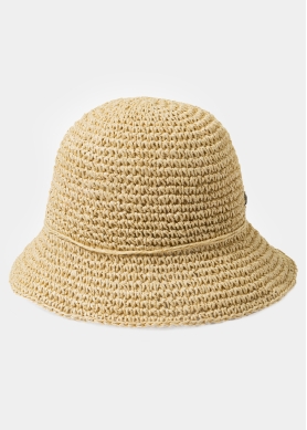 Beige Knitted Bucket Style Hat