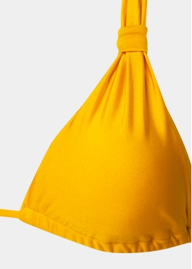 Azores Bikini Top -  Orange Shiny 