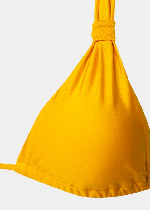 Azores Bikini Top -  Orange Shiny 