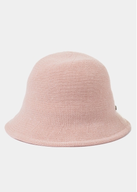 Pink Knitted Bucket Style Hat 2