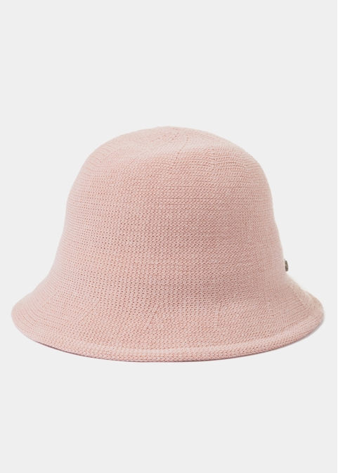 Pink Knitted Bucket Style Hat 2