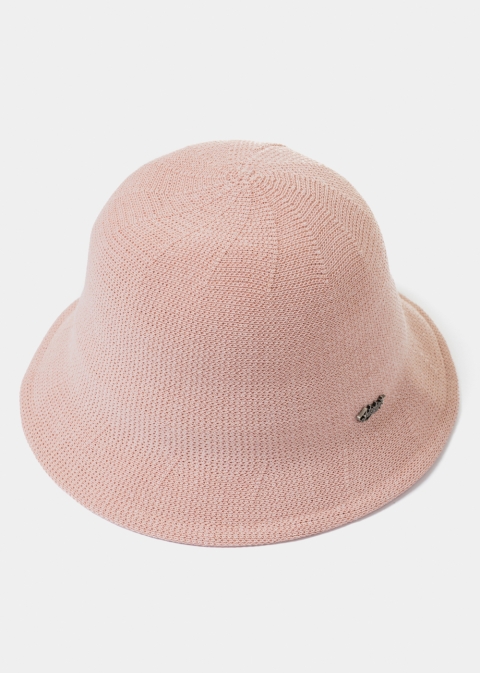 Pink Knitted Bucket Style Hat 2