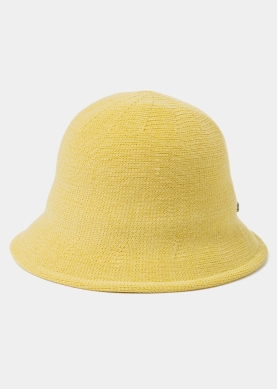 Lime Knitted Bucket Style Hat 2