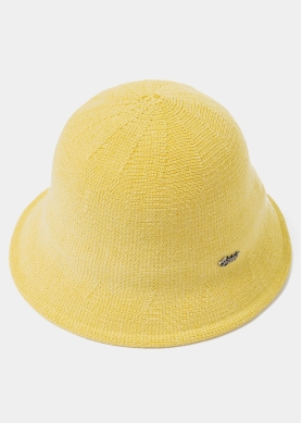 Lime Knitted Bucket Style Hat 2