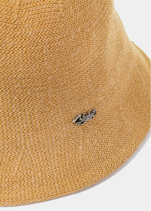 Brown Knitted Bucket Style Hat 2