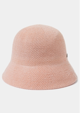 Pink Knitted Bucket Style Hat