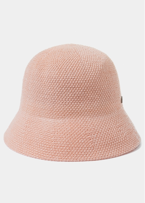Pink Knitted Bucket Style Hat