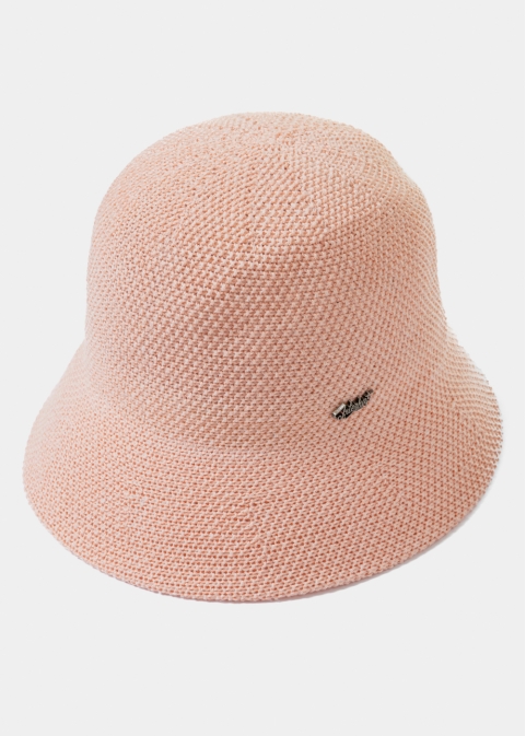 Pink Knitted Bucket Style Hat