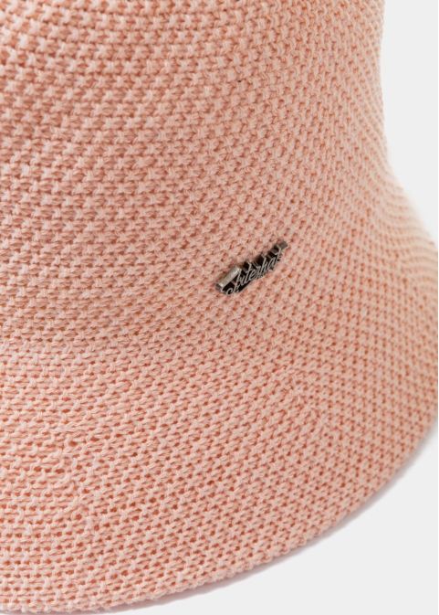 Pink Knitted Bucket Style Hat