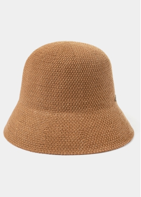Brown Knitted Bucket Style Hat