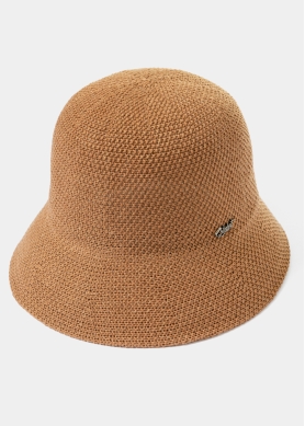 Brown Knitted Bucket Style Hat