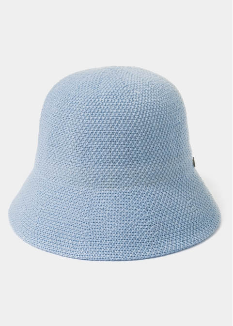 Light Blue Knitted Bucket Style Hat