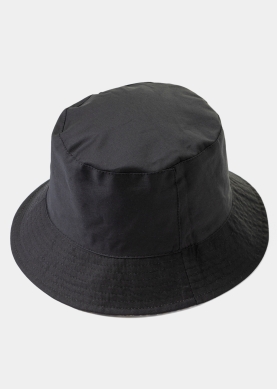 Double-Faced Bucket Hat Leopard Pattern & Black