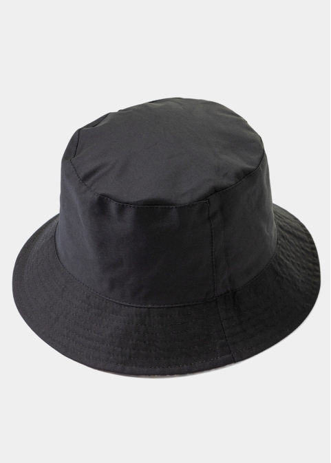 Double-Faced Bucket Hat Leopard Pattern & Black