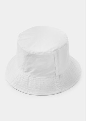 Double-Faced Bucket Hat Boats Pattern & White