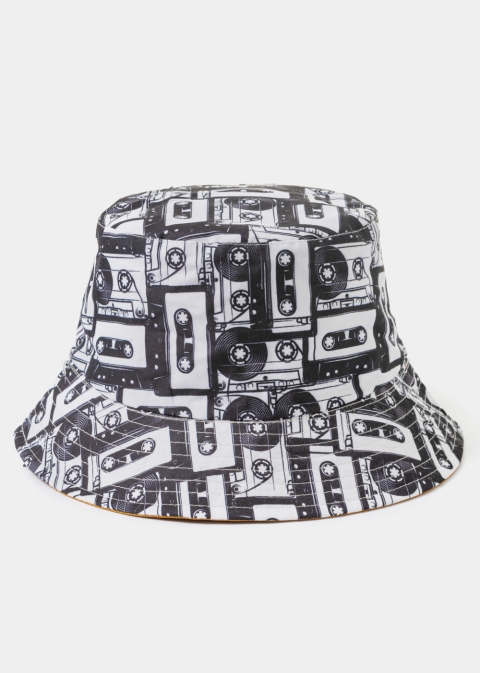 Double-Faced Bucket Hat Tape Pattern & Orange