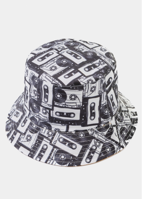 Double-Faced Bucket Hat Tape Pattern & Orange