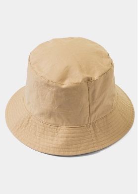 Double-Faced Bucket Hat Anchors Pattern & Beige