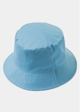 Double-Faced Bucket Hat Blue Tiger Pattern & Blue