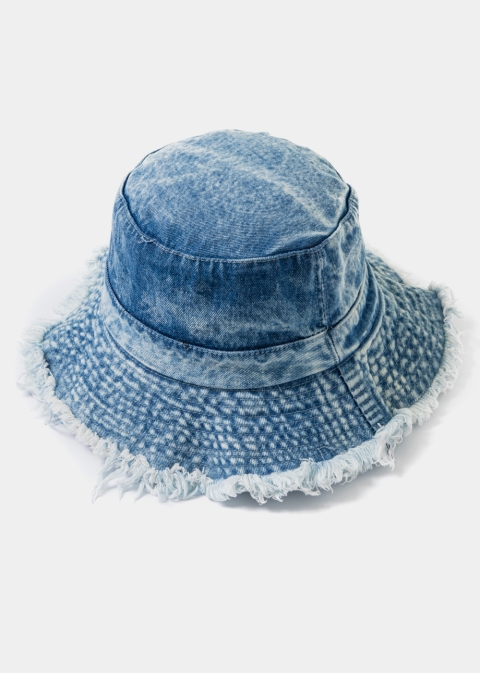 Blue Washed Jean Bucket Hat 