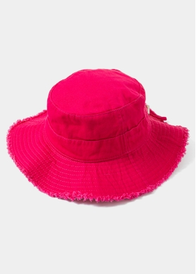 Fuchsia Cotton Bucket Hat