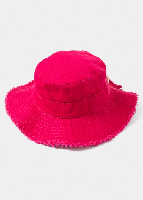 Fuchsia Cotton Bucket Hat